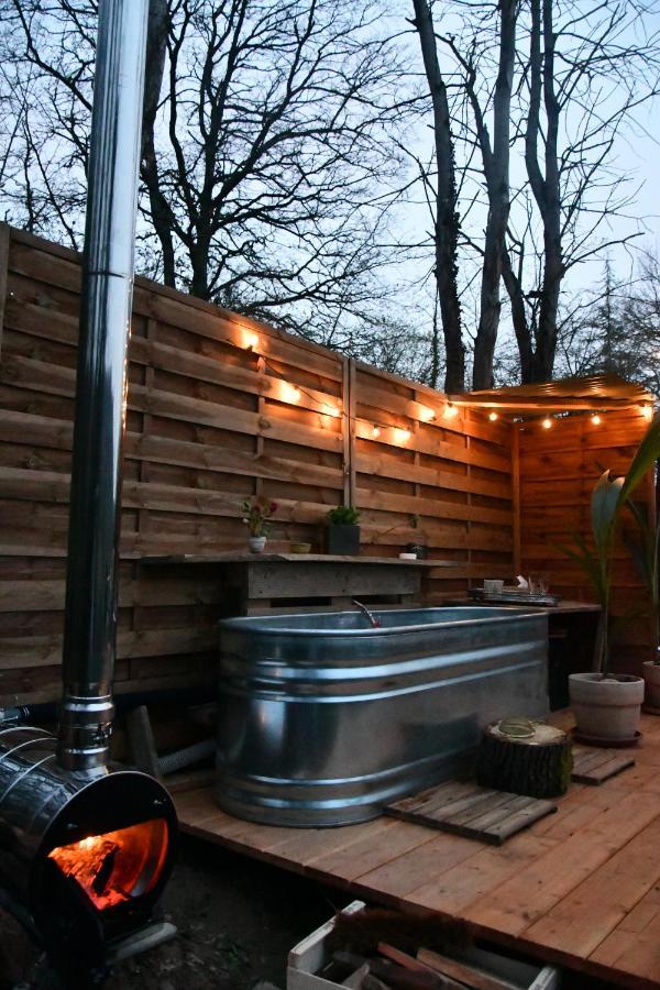Tente Bivouac Option Bain Chauffee Au Bois Idrac-Respailles Exterior foto