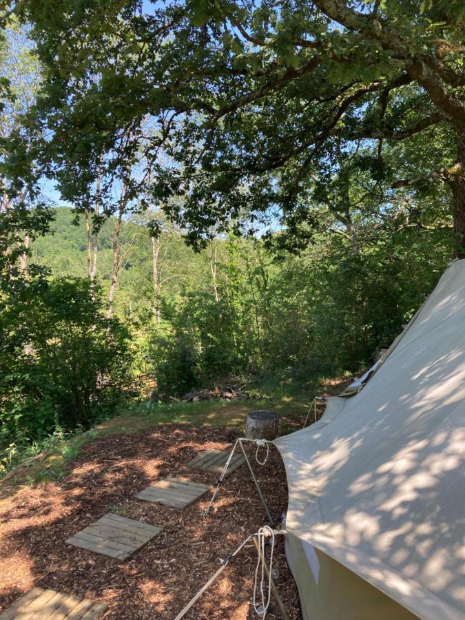 Tente Bivouac Option Bain Chauffee Au Bois Idrac-Respailles Exterior foto